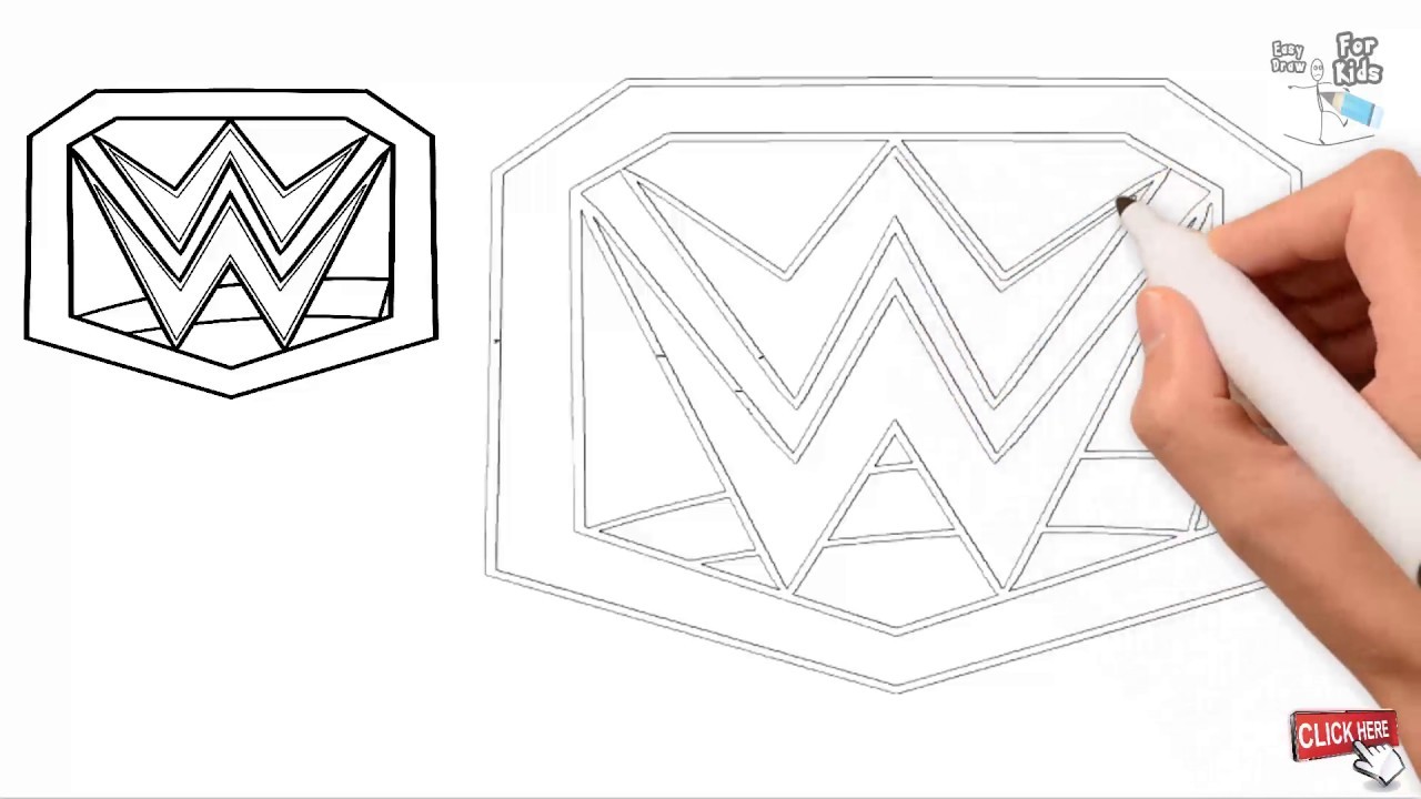 1280x720 How To Draw Wwe Logo Drawing Very Easy Step - Wwe Logo Drawing