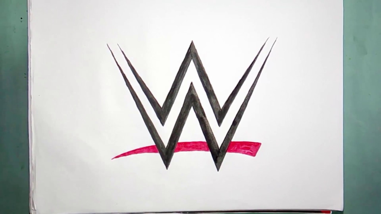 1280x720 How To Draw The Wwe Logo - Wwe Logo Drawing