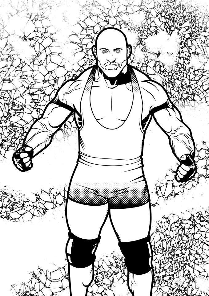 679x960 ryback wwe cartoon wwe, wwe superstars, color activities - Wwe Ryback Drawing