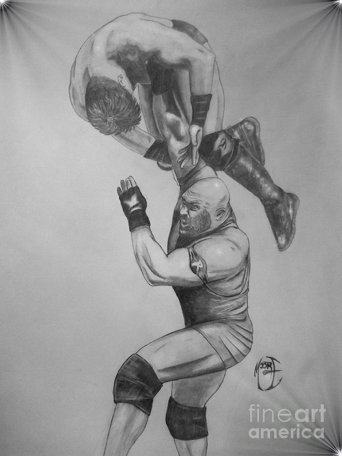 675x900 Ryback Drawing - Wwe Ryback Drawing
