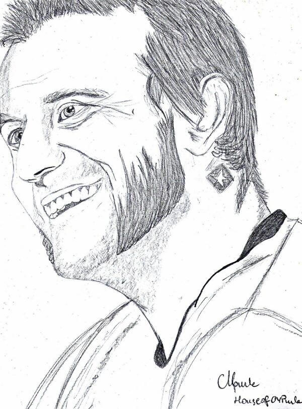 600x814 Second Cm Punk Drawing! Houseofcmpunk's Drawings Of Wwe Superstars - Wwe Superstars Drawing