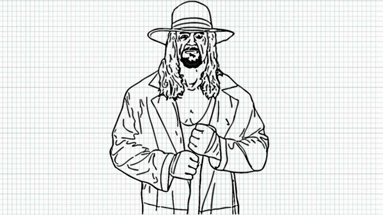 1280x720 The Undertaker - Wwe Superstars Drawing