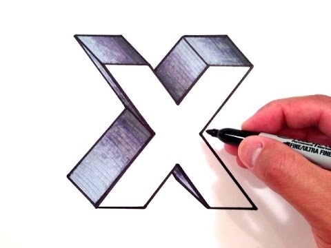 480x360 How To Draw The Letter X - X Drawing
