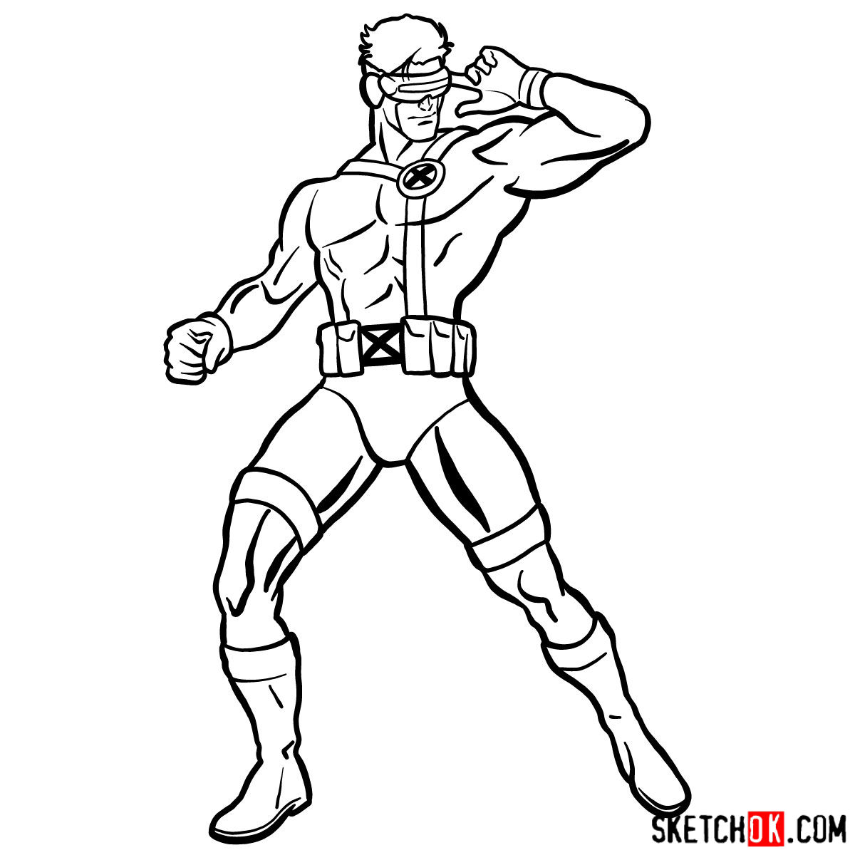 1200x1200 how to draw cyclops from x men - X Men Drawing
