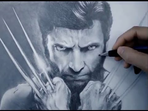 480x360 amazing x men wolverine speed drawing hugh jackman - X Men Drawing
