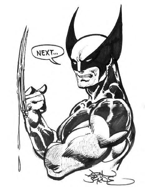465x606 Wolverine - X Men Drawing