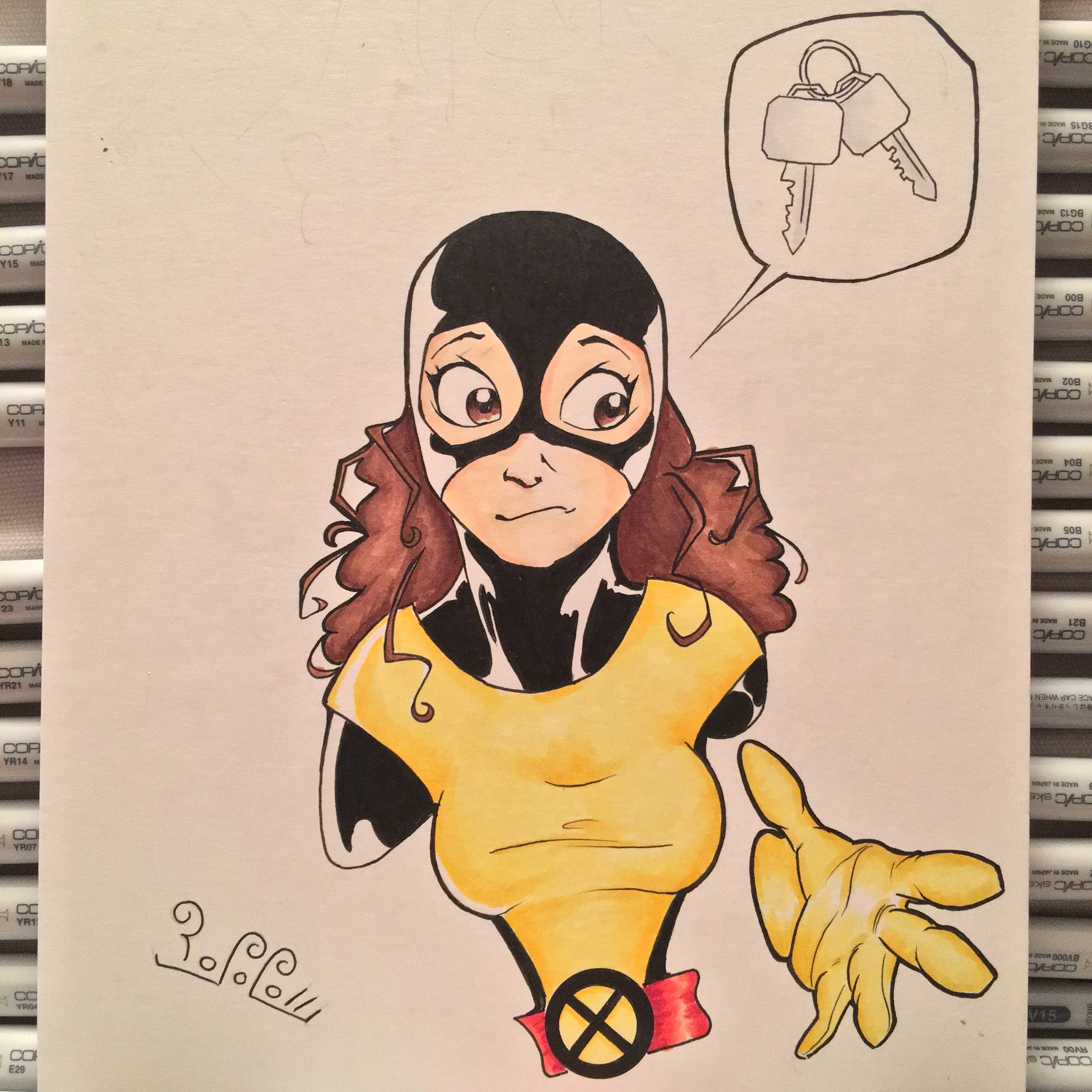 3024x3024 Daily Drawing, Shadowcat And The X Men Go To Disney - X Men Drawing