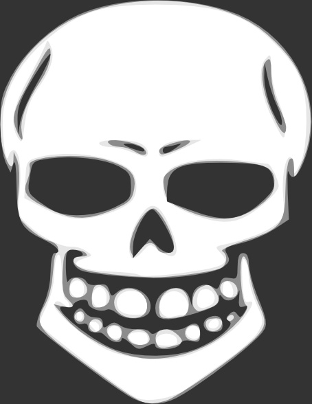 454x588 skull human x ray clip art free vector in open office drawing - X Ray Drawing