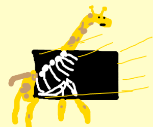 300x250 a giraffe gets an x ray drawing - X Ray Drawing
