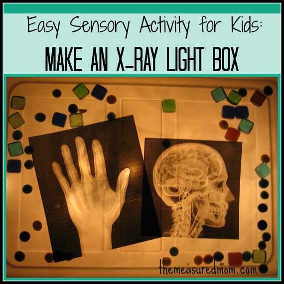 570x570 easy sensory activity for kids make an x ray light box! - X Ray Drawing Kindergarten