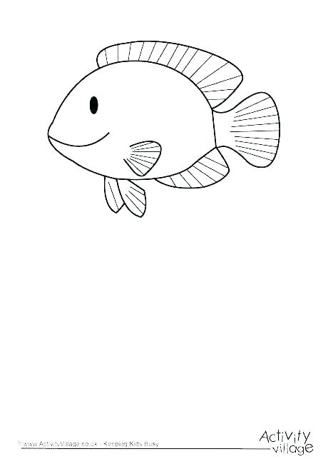 460x650 x ray fish coloring page - X Ray Fish Drawing