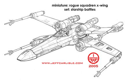 474x288 Star Wars Miniatures - X Wing Drawing