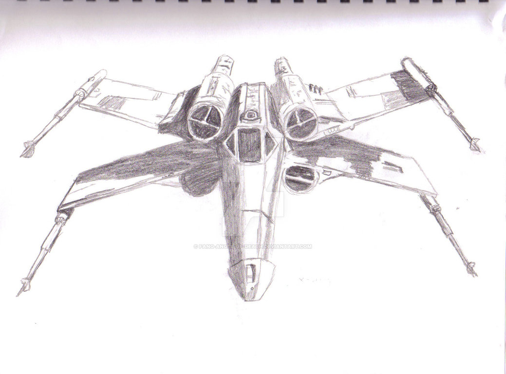 X Wing - X Wing Drawing. 