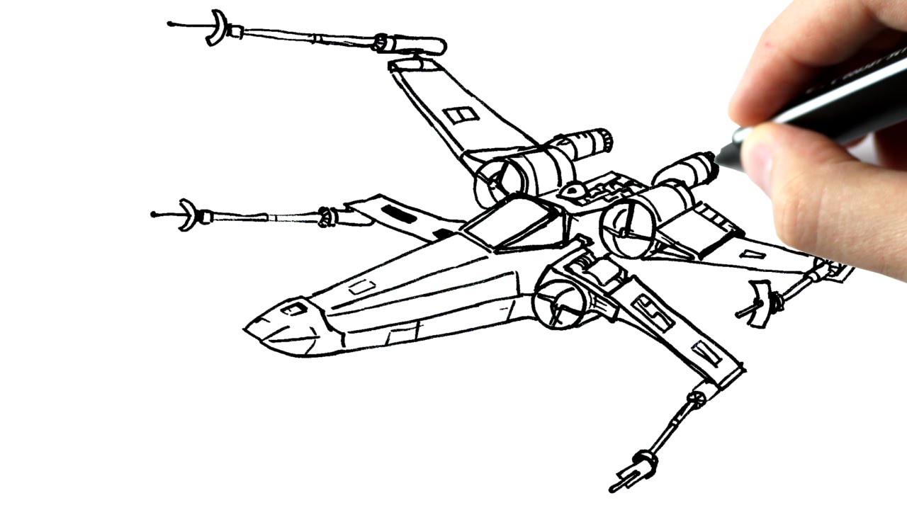 1280x720 comment dessiner un x wings tutoriel - X Wing Drawing.