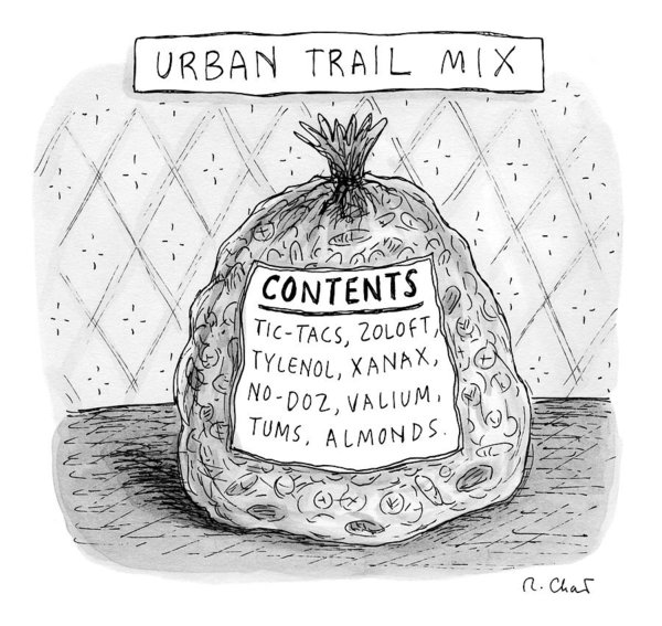 600x567 Urban Trail Mix Poster - Xanax Drawing