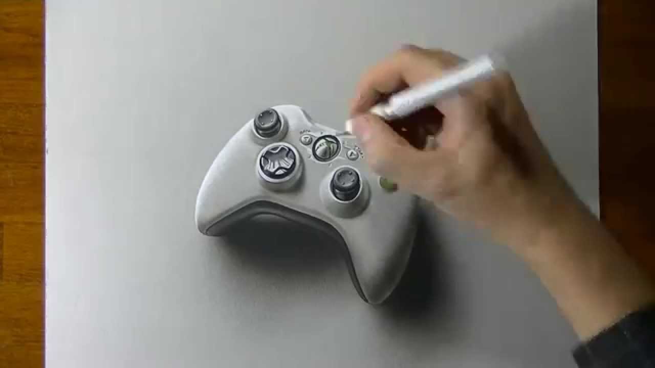 1280x720 Drawing Time Lapse Xbox Controller - Xbox 360 Controller Drawing