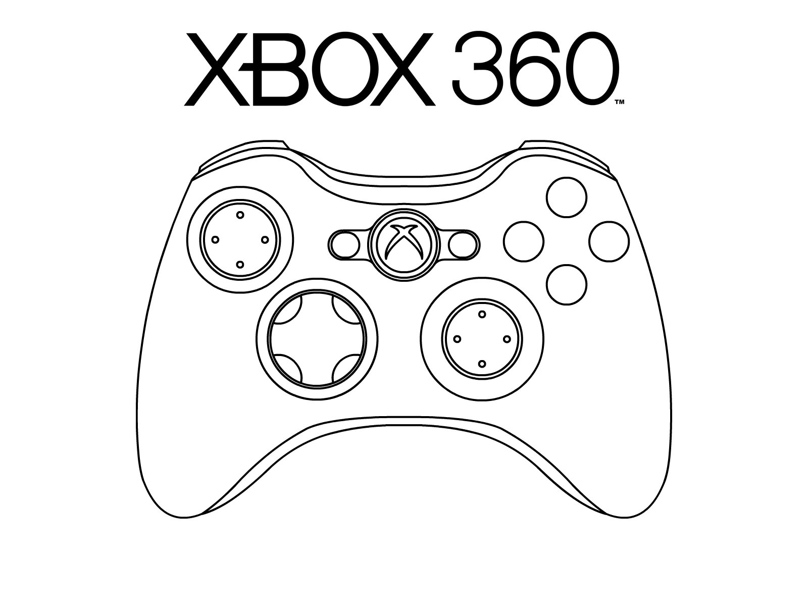 Xbox 360 Controller Drawing At Paintingvalley Com Explore