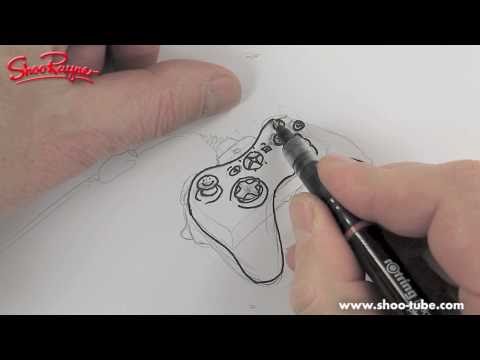 480x360 How To Draw An Xbox Controller Shoo Rayner Author - Xbox 360 Controller Drawing