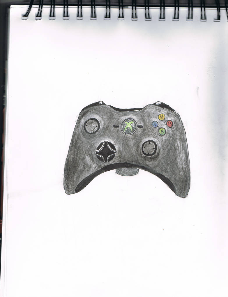 783x1020 Xbox Controller Hand Drawing - Xbox 360 Controller Drawing