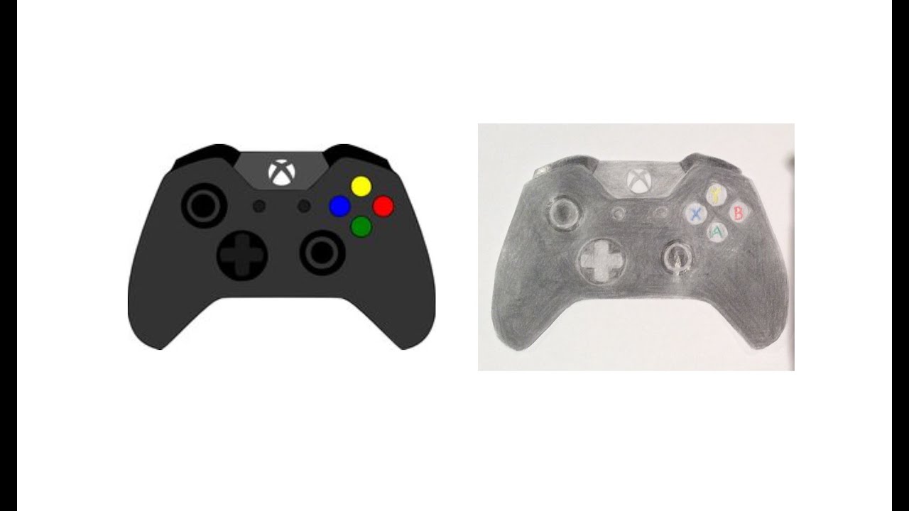 1280x720 xbox one controller drawing - Xbox Controller Drawing