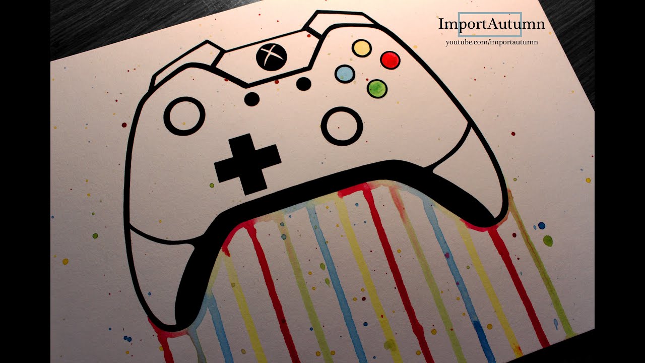 1280x720 Daily Drawing - Xbox Controller Drawing