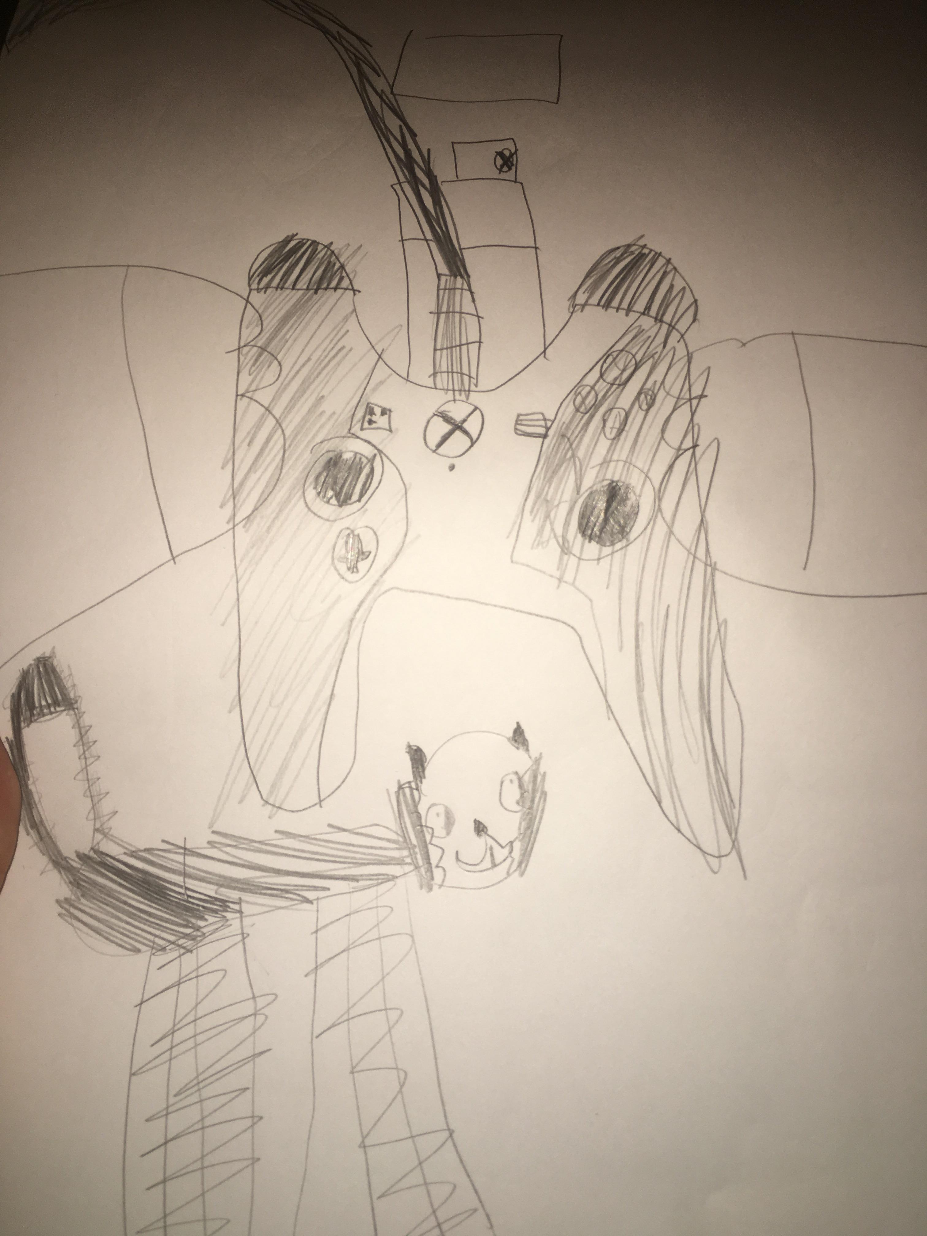 3024x4032 My Year Old Was Drawing A Picture And I Asked What She Was - Xbox Drawing