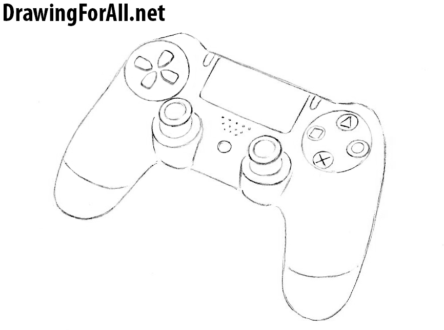 866x645 gamer drawing xbox controller for free download - Xbox Drawing