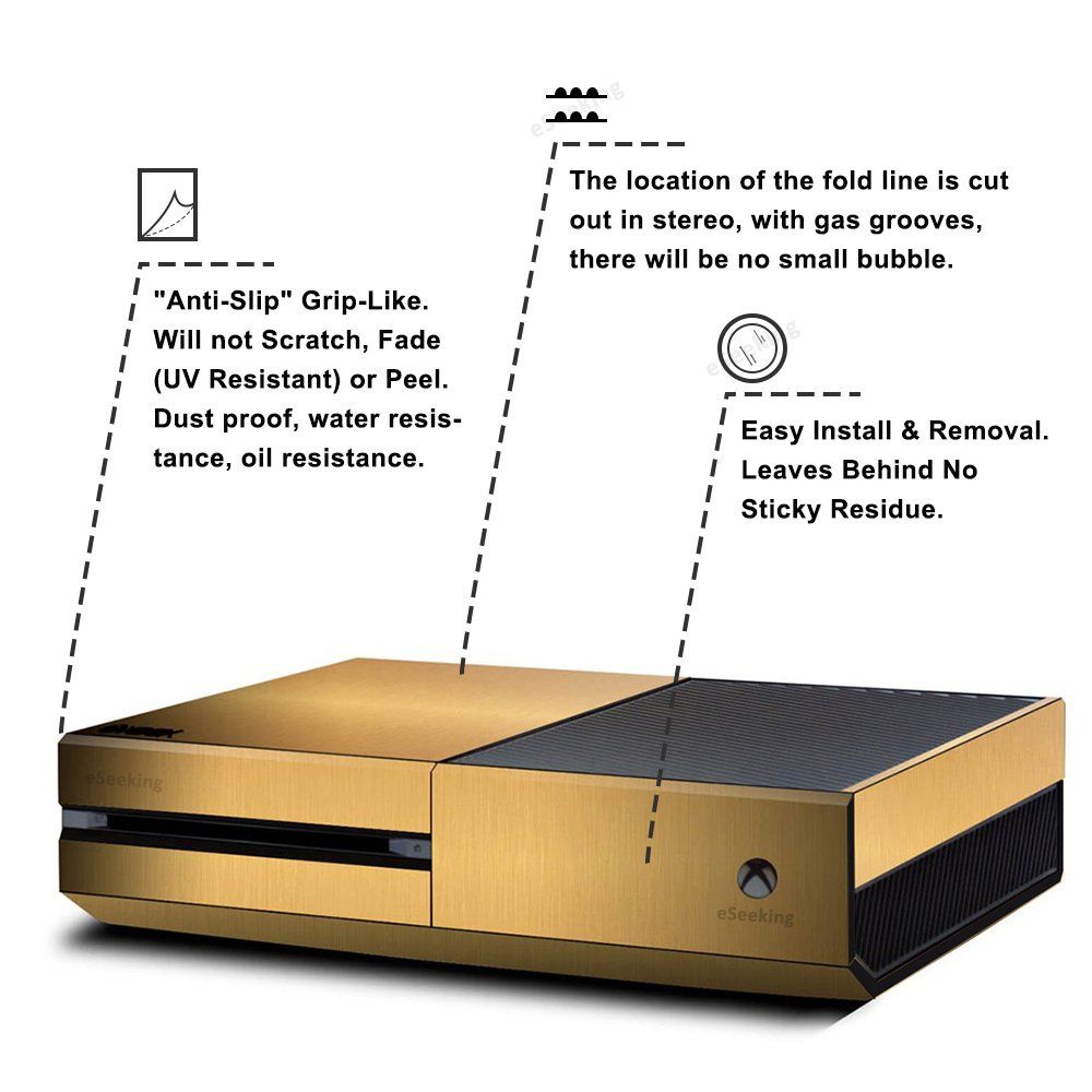 1000x1000 eseeking whole body vinyl skin sticker decal cover for microsoft - Xbox One Console Drawing