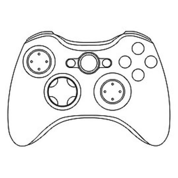 600x600 xbox one controller drawing - Xbox One Controller Drawing