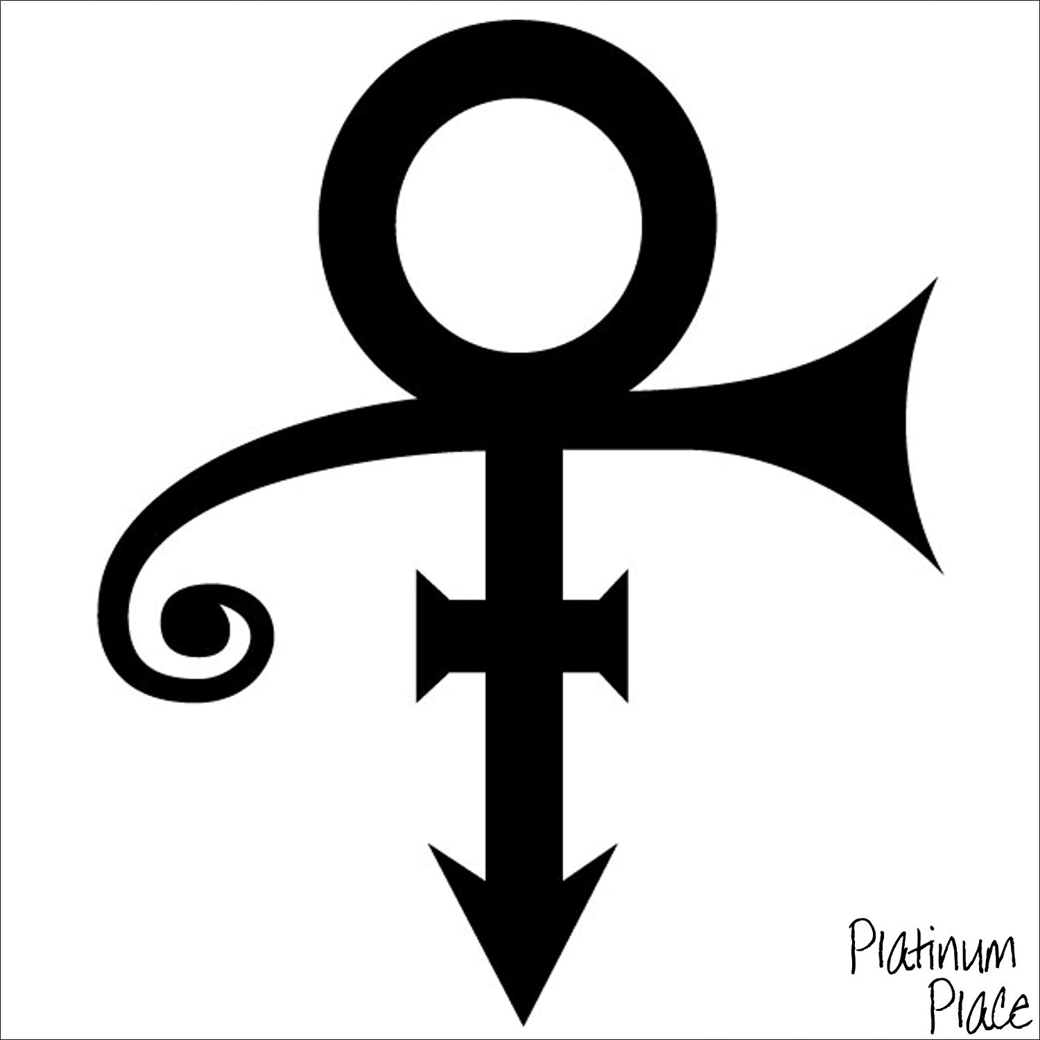 1500x1500 Prince Symbol Black Logo Sticker For Car,van,boat,laptop - Xbox Symbol Drawing