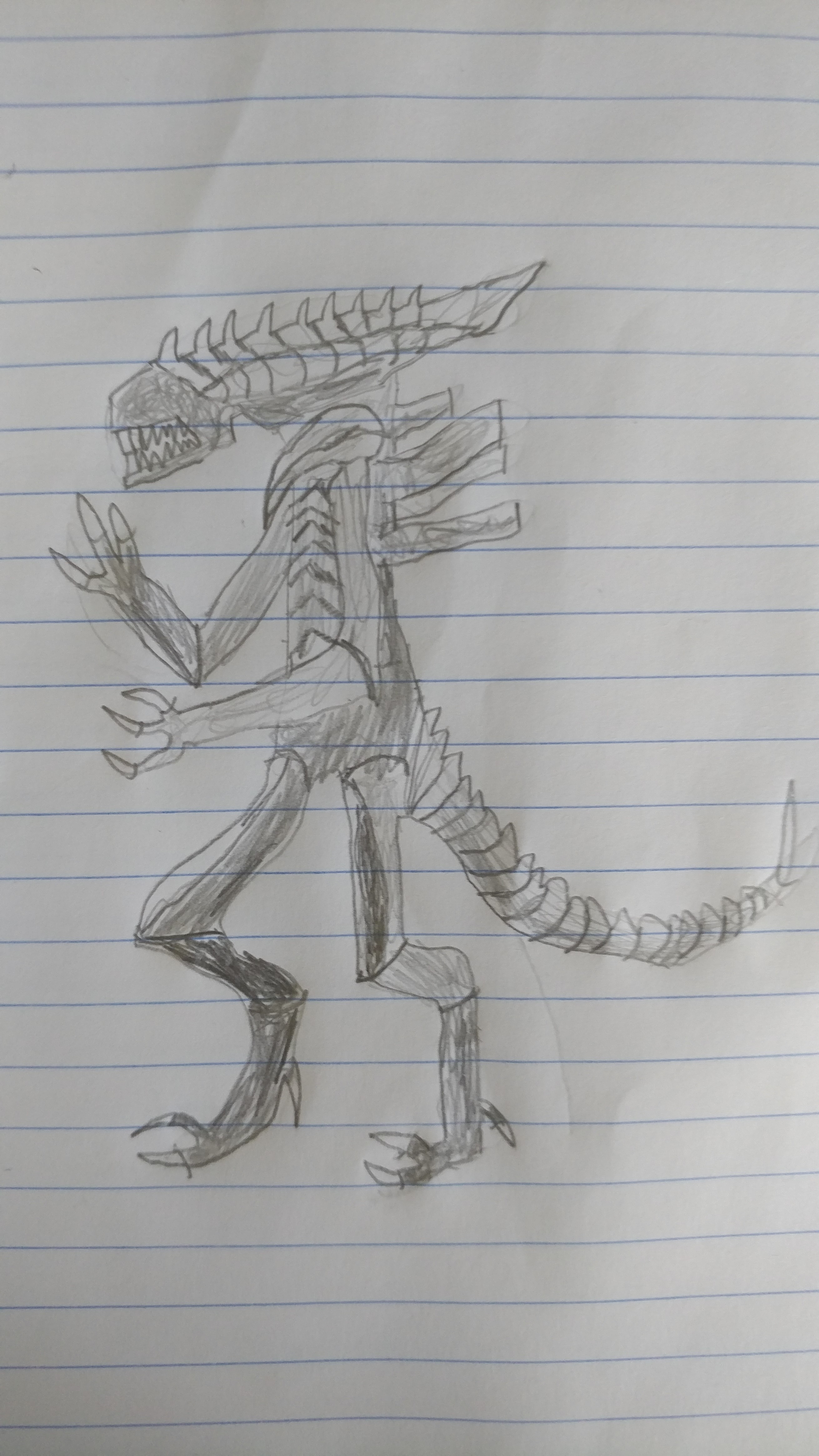 2620x4656 How To Draw A Xenomorph Steps - Xenomorph Drawing