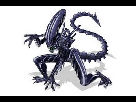 480x360 How To Draw A Xenomorph - Xenomorph Drawing