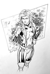 203x300 X Men Ink Drawing, Rogue Ebay - Xmen Drawing