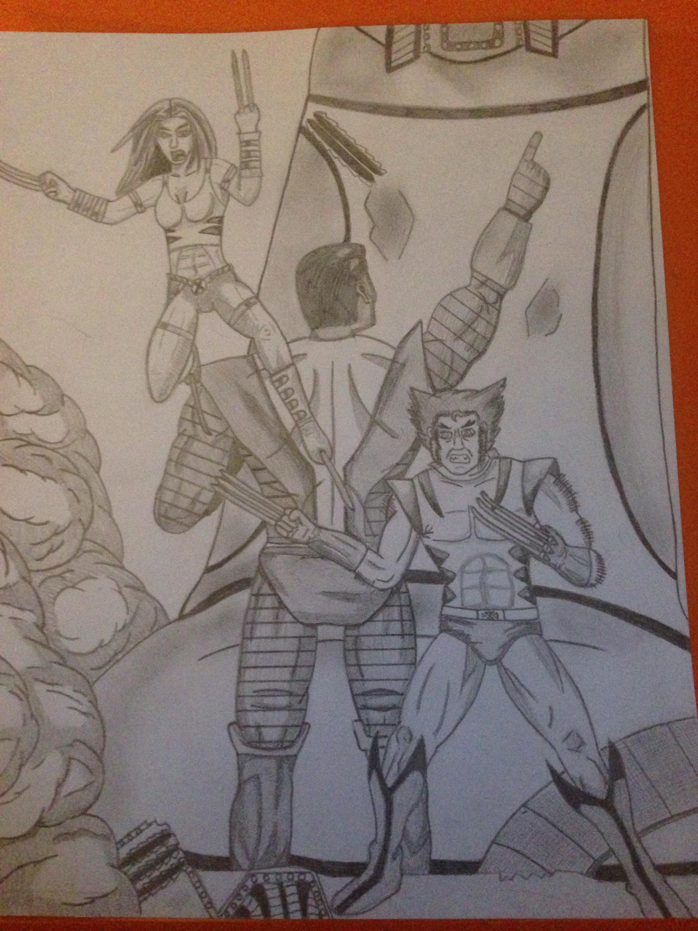 2448x3264 Decided To Do A Part Drawing Of The X Men, Here's Part Xmen - Xmen Drawing