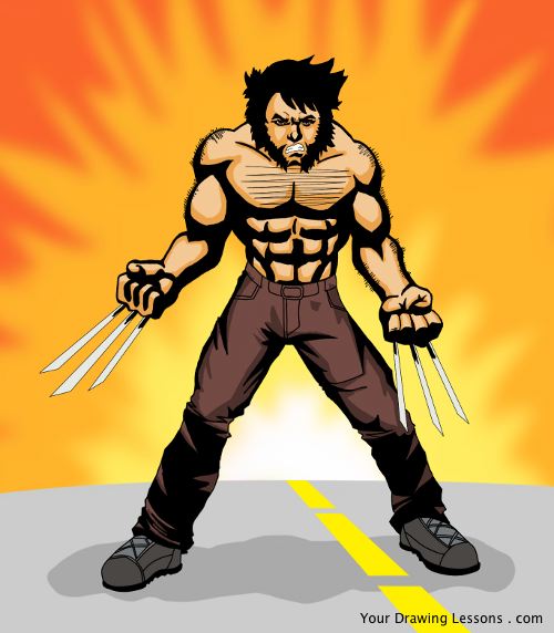 500x572 How To Draw Wolverine Your Drawing Lessons - Xmen Drawing