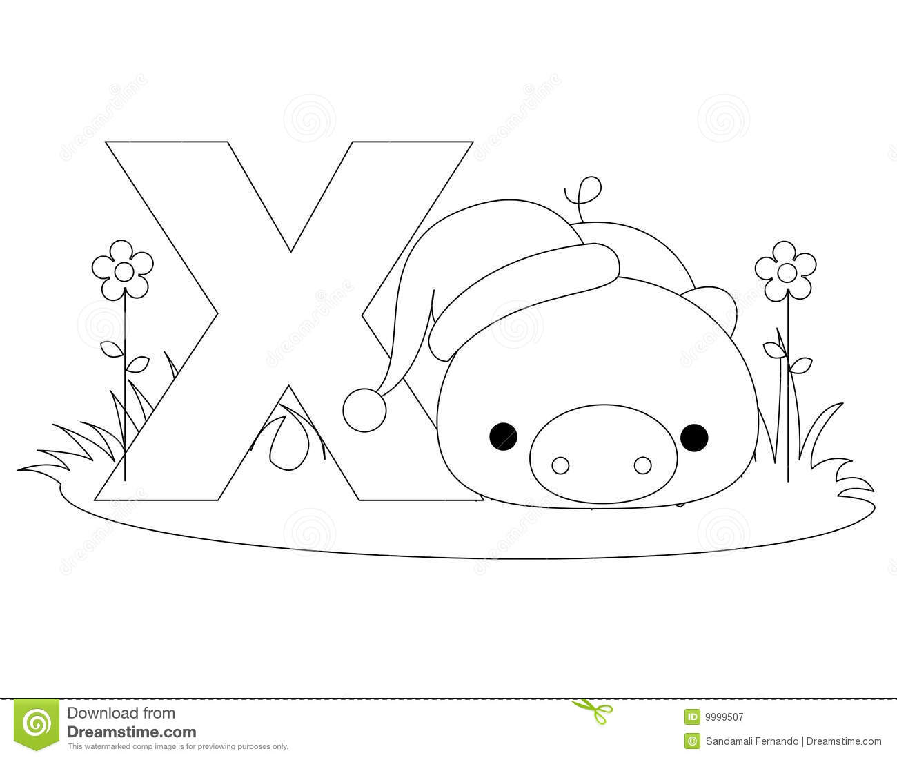 1300x1101 Printable Letter Z Coloring Pages With Crammed X Animal Alphabet - Xylophone Drawing Easy
