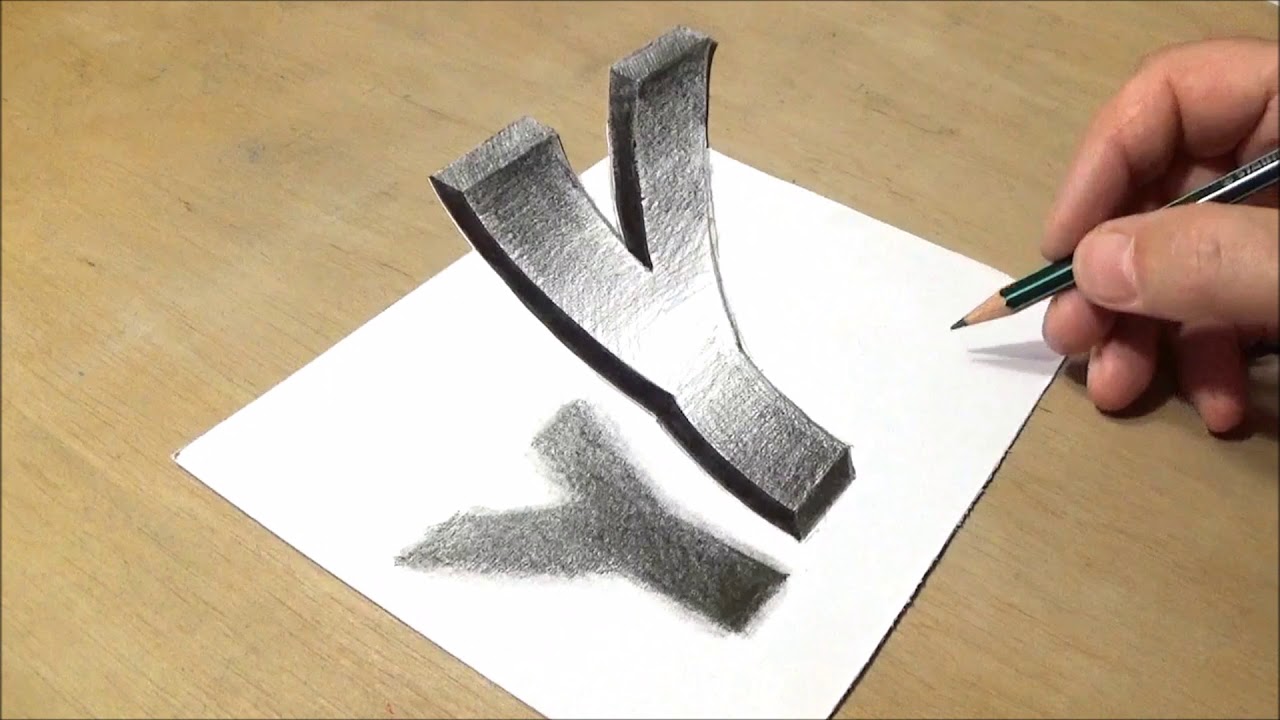 1280x720 how to draw floating letter y - Y Drawing