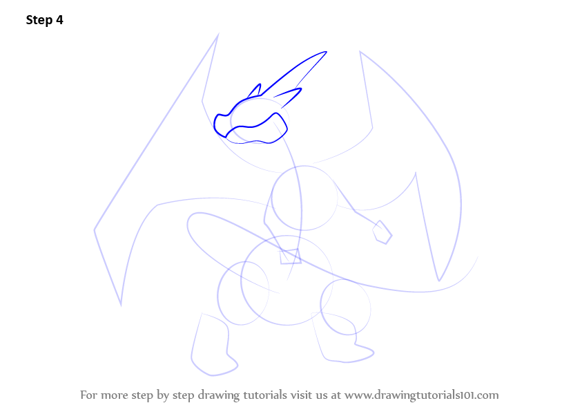 843x596 Learn How To Draw Mega Charizard Y From Pokemon - Y Drawing