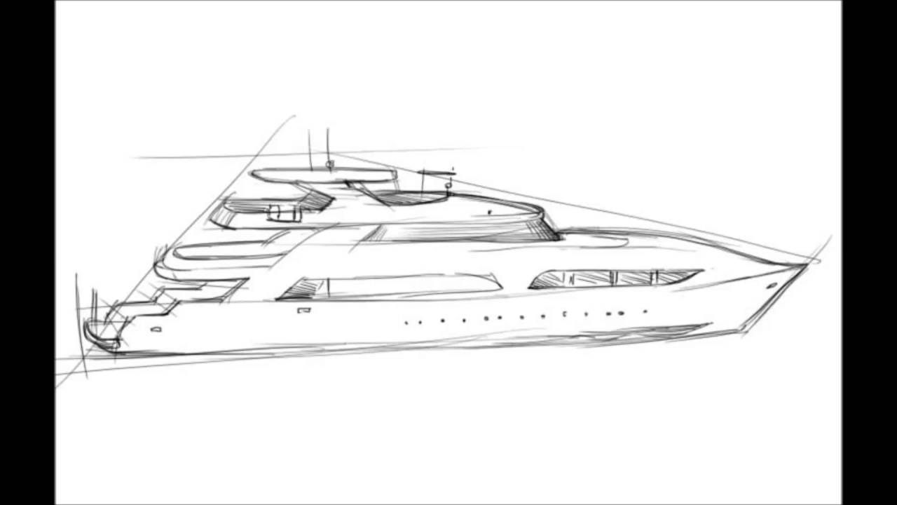 boat yacht drawing