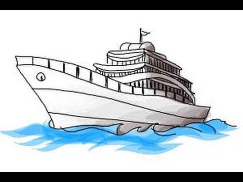 480x360 How To Draw A Yacht - Yacht Drawing
