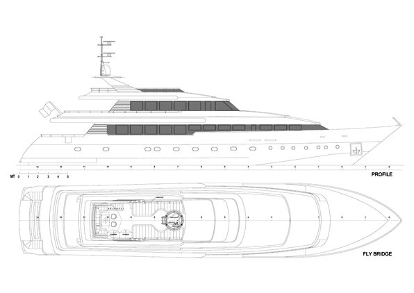 yacht design drawing