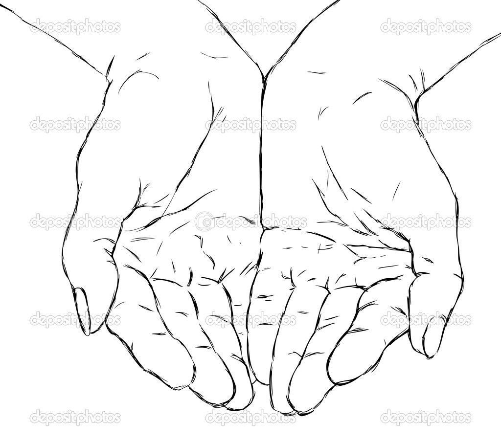 1024x908 how to draw open cupped hands - Yahoo Drawing