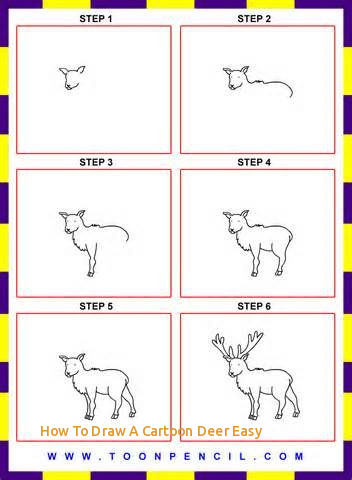 352x480 how to draw a cartoon deer easy step - Yahoo Drawing