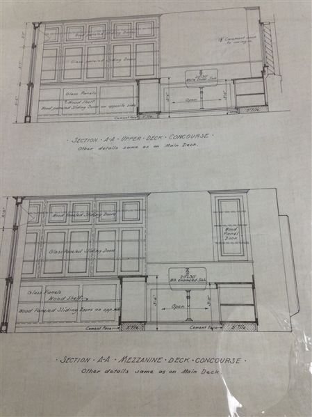 449x599 lot detail - Yankee Stadium Drawing