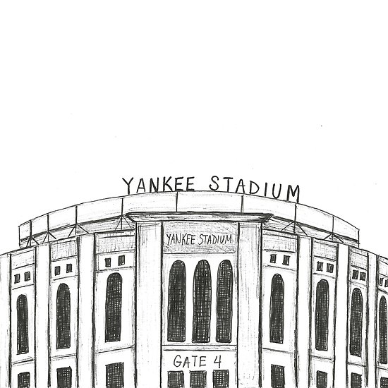 550x550 yankee stadium posters - Yankee Stadium Drawing