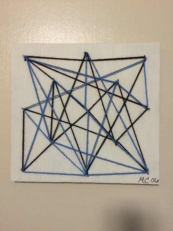 570x760 abstract yarn drawing i etsy - Yarn Drawing