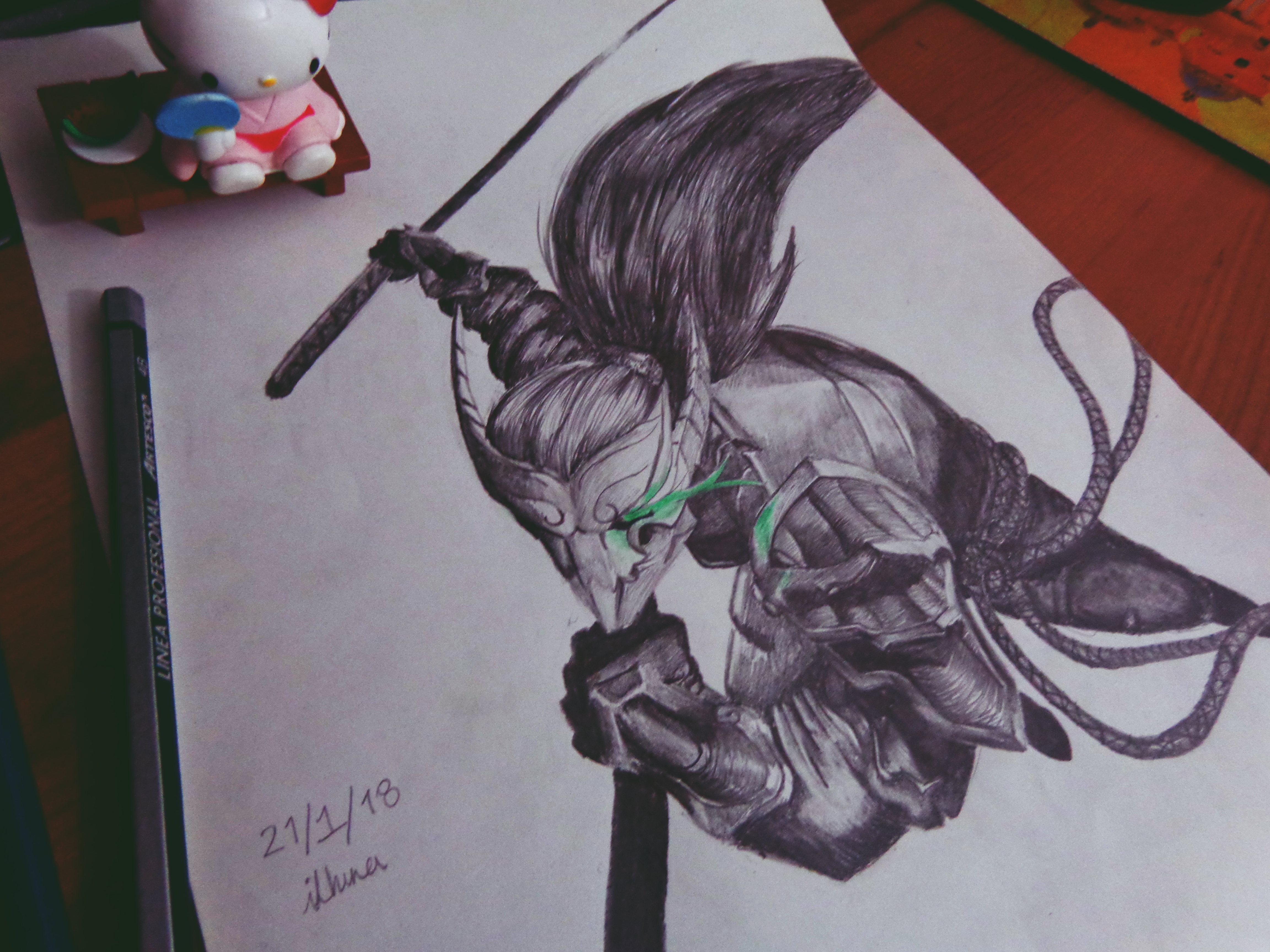 4608x3456 Yasuo Blood Moon - Yasuo Drawing