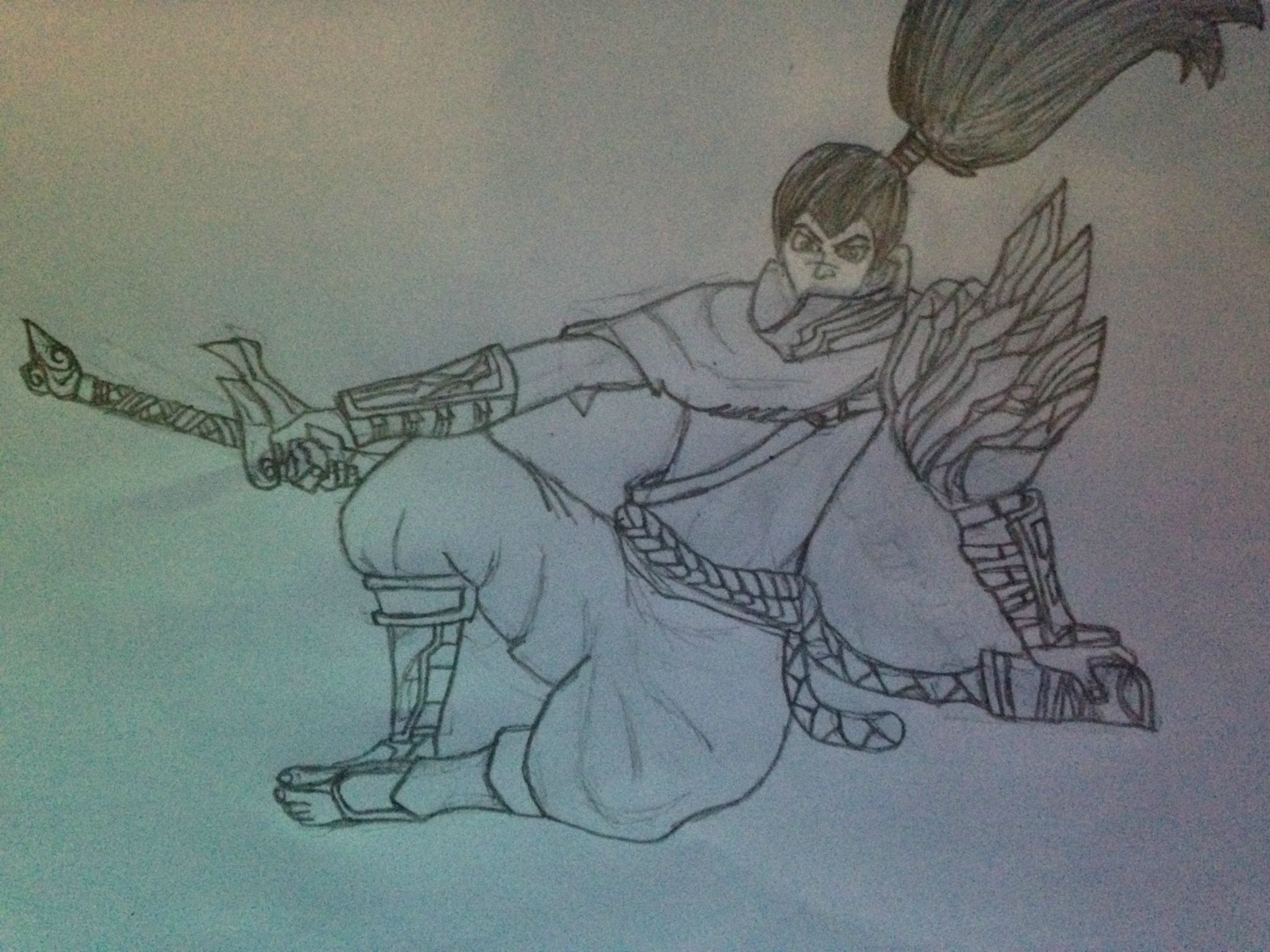 2937x2203 yasuo splash art drawing - Yasuo Drawing