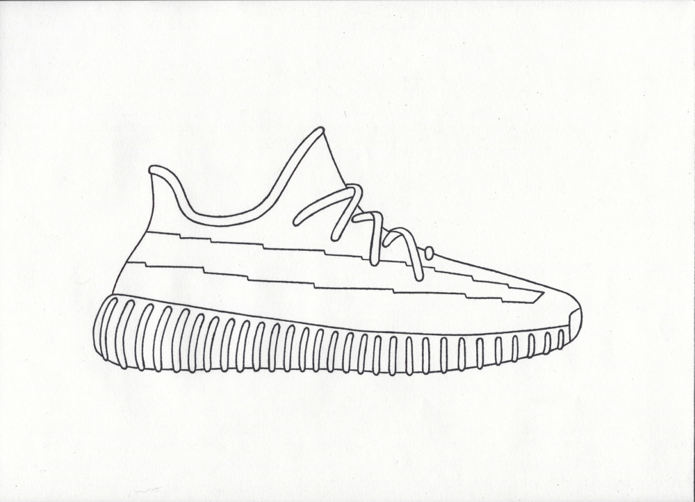 Nmd Drawing Boost Clipartmag Ultra Sketch Coloring Page