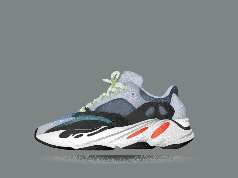 yeezy slide drawing